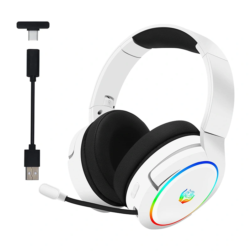 ชุดหูฟังเกมไร้สาย 2.4GHz Bluetooth 2.4G Type-C