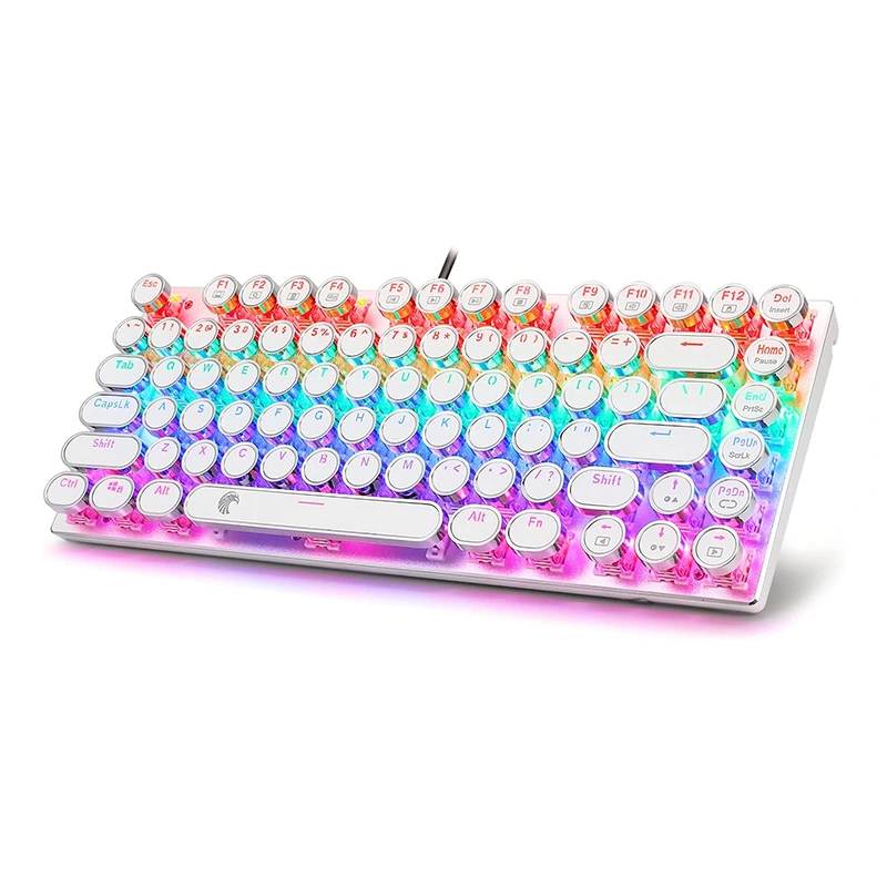 คีย์บอร์ดแบบกลไกเครื่องพิมพ์ดีด 81Keys Rainbow