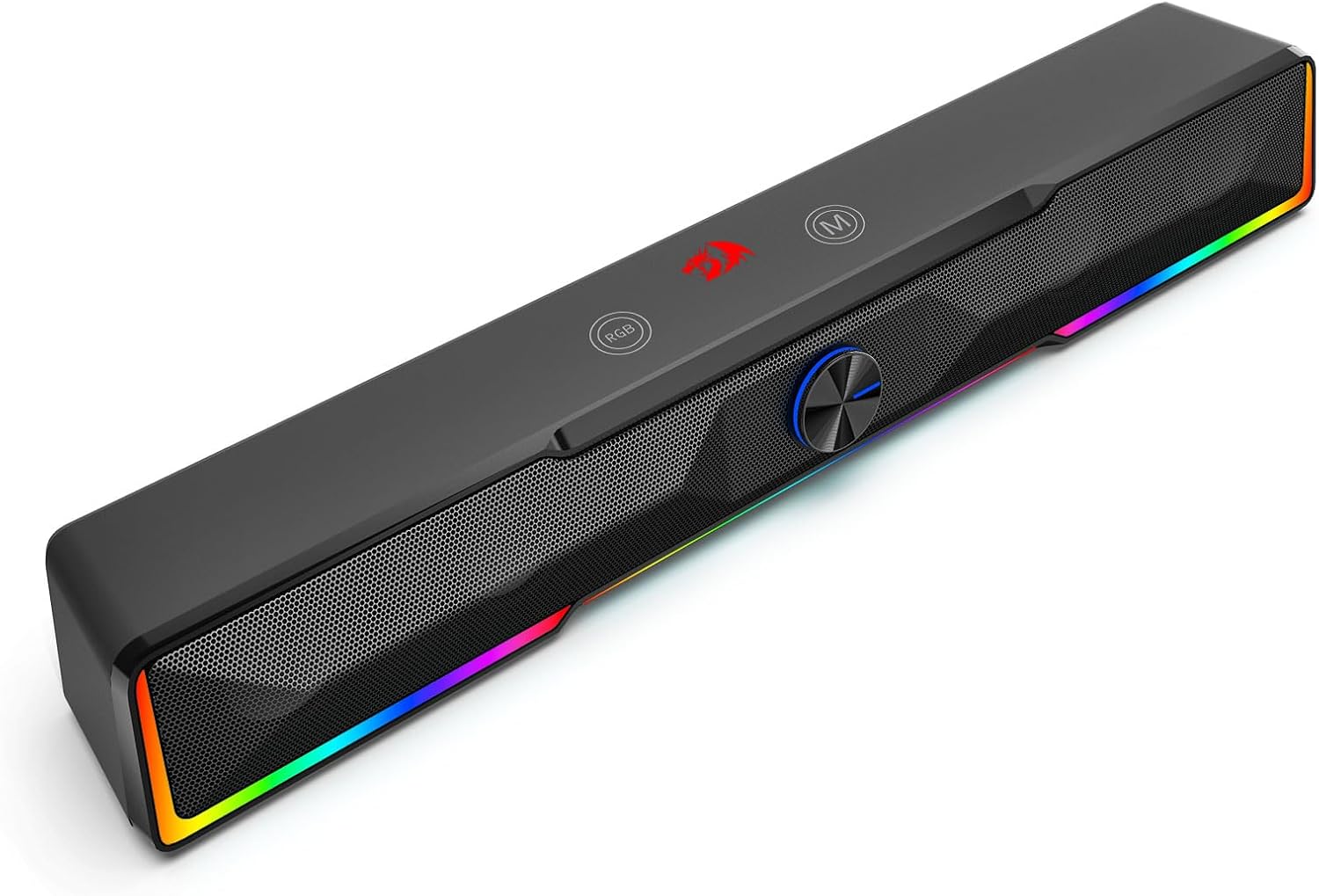 สีดำ GS516 การเชื่อมต่อแบบมีสาย Bluetooth/USB Soundbar ปุ่มปรับระดับเสียงลำโพงคอมพิวเตอร์