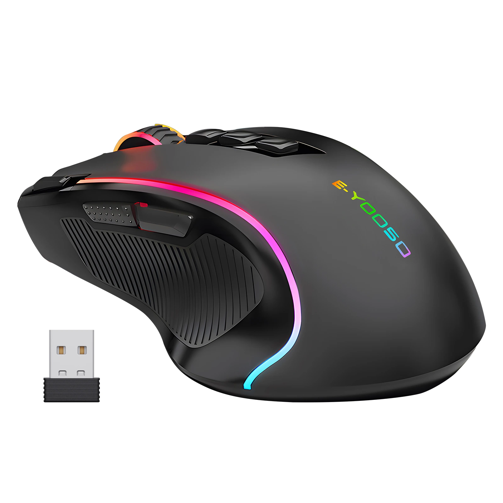 เมาส์เกมไร้สายเกม RGB 9 ที่ตั้งโปรแกรมได้